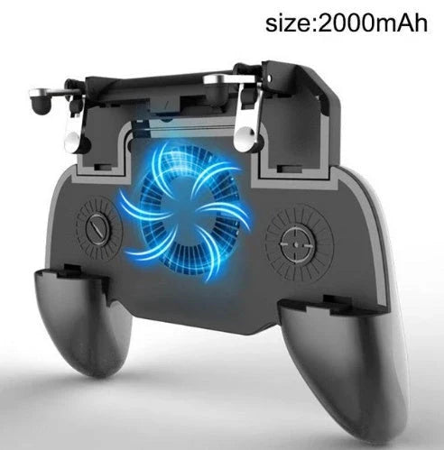 Versatile smartphone game controller with cooling fan for enhanced mobile gaming experience