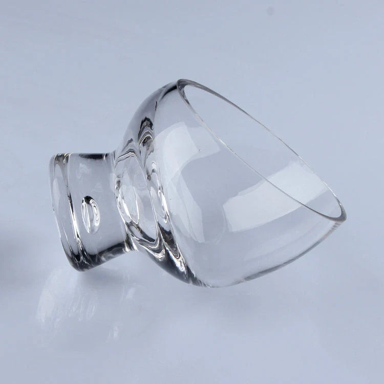 Diagonal Salad Cup with gold-edged design for elegant table settings