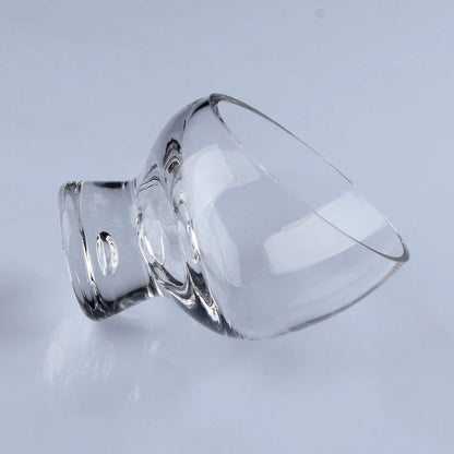 Diagonal Salad Cup with gold-edged design for elegant table settings
