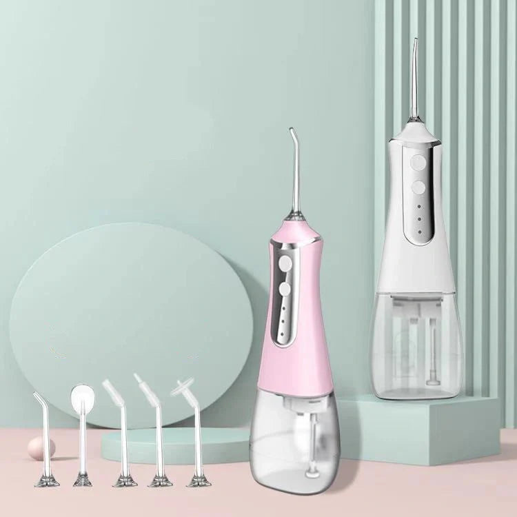 USB rechargeable oral irrigator with 3 cleaning modes and 350ml water tank