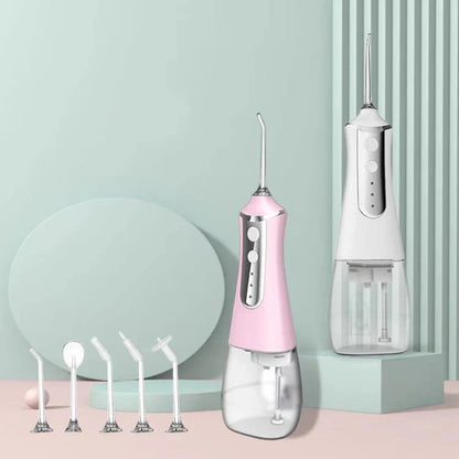 USB rechargeable oral irrigator with 3 cleaning modes and 350ml water tank