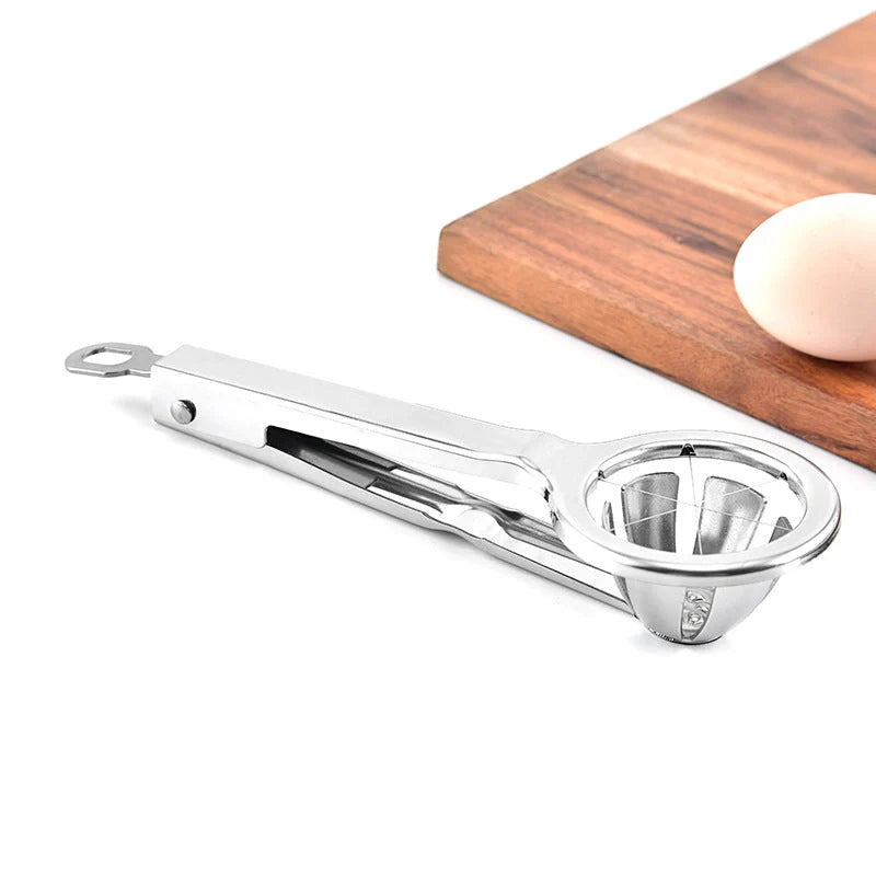 Premium Stainless Steel Egg Slicer - Hexagonal Slicing for Perfect Egg Presentation and Versatile Soft Fruit Cutting