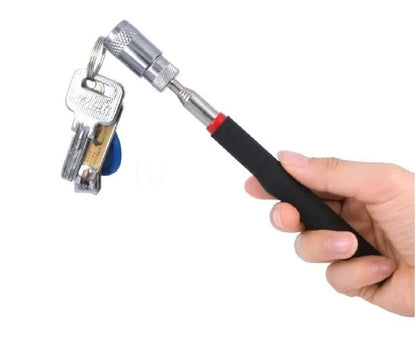 LED Magnetic Pick Up Tool with telescopic extension and LED light for retrieving small metal objects