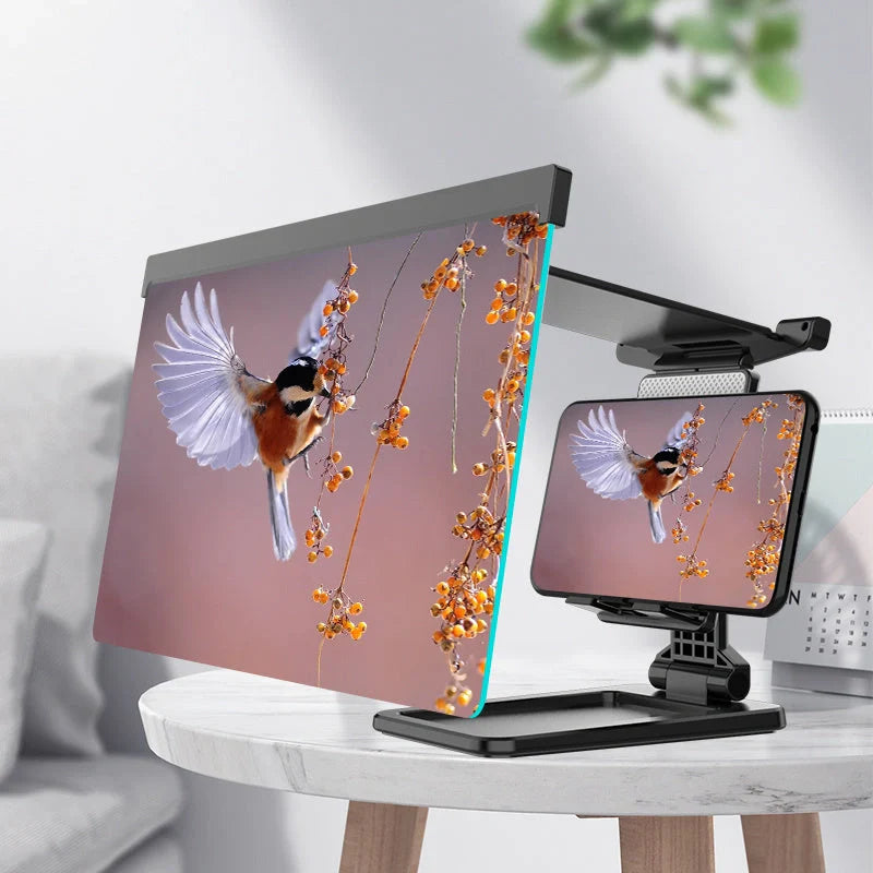 12 Inch Mobile Phone Screen Amplifier with folding shading for iPad movies