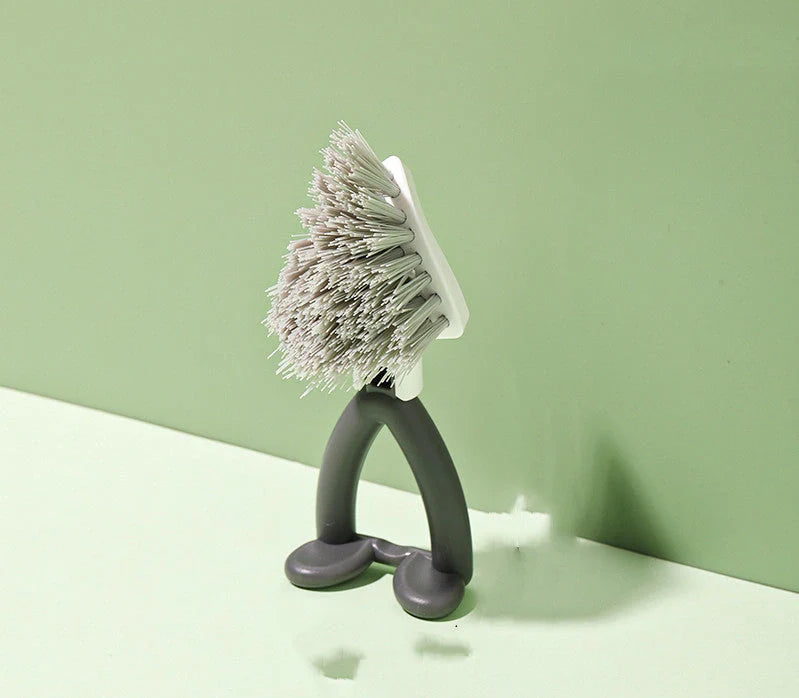 Vertical Pot Brush with durable bristles and ergonomic handle for efficient kitchen cleaning
