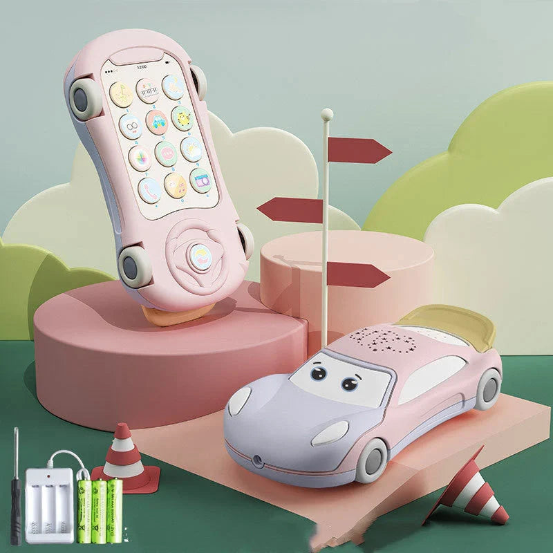 Telephone Toys Juguetes Bebe Luminous Projector Learning Toy Car for infants