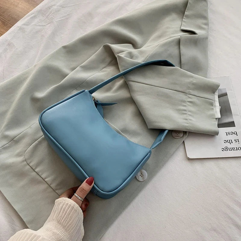 Versatile PU underarm bag in multiple colours for stylish everyday use
