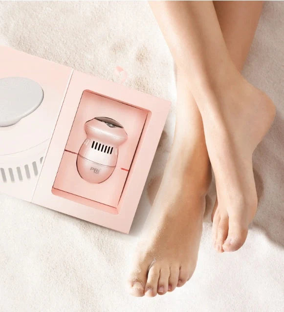 Electric foot file grinder with diamond heads for dead skin removal