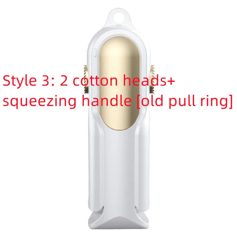 Hands-free floor cleaning mop with absorbent cotton heads for efficient and eco-friendly floor cleaning