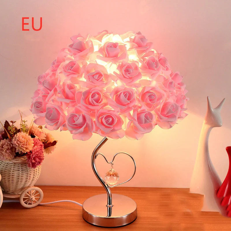 Wedding Decoration Lamp with roses flower light design for romantic home ambience