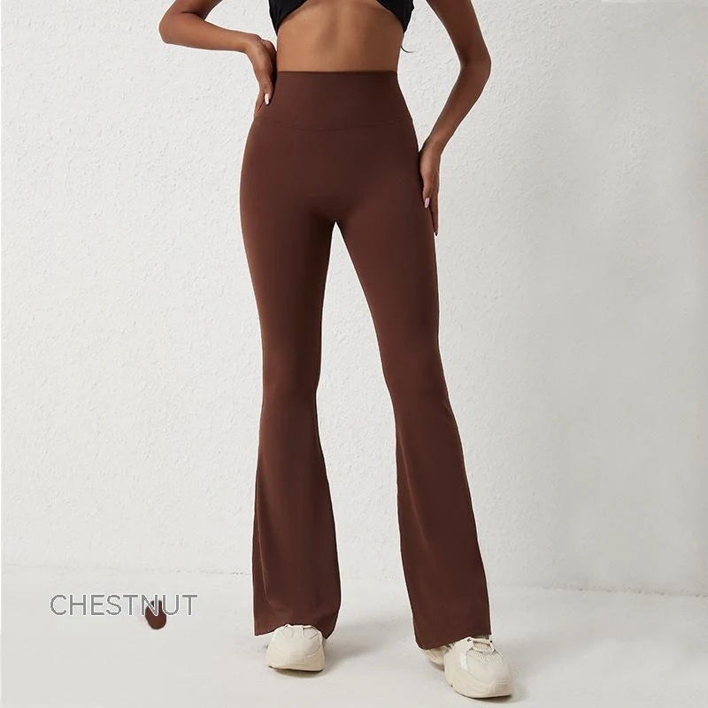 Premium high-rise slimming trousers with wide leg, crafted from Naked Sensation fabric for superior comfort and a flattering fit
