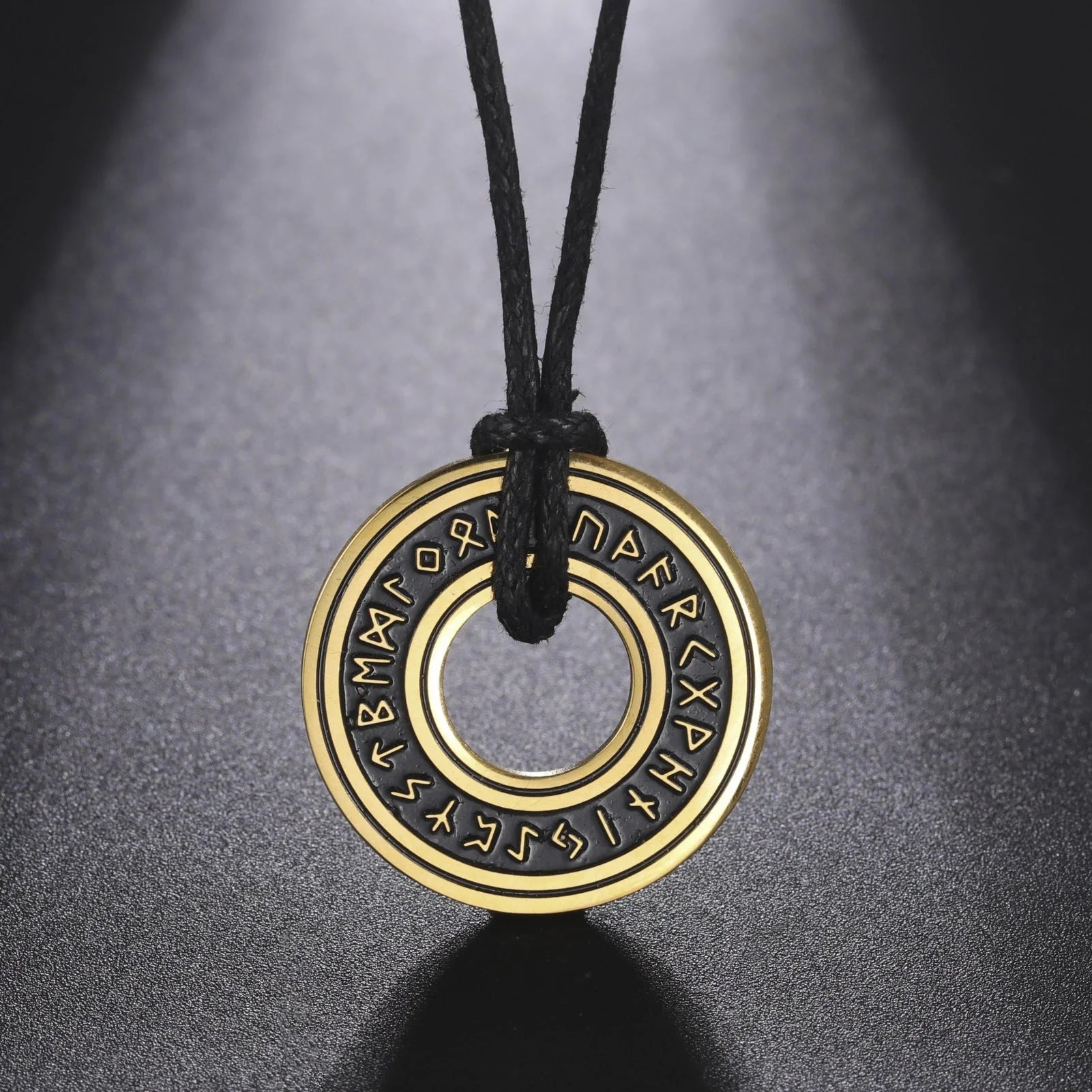Vintage Norse rune necklaces for men, featuring a range of intricate Viking symbols and designs crafted from premium stainless steel