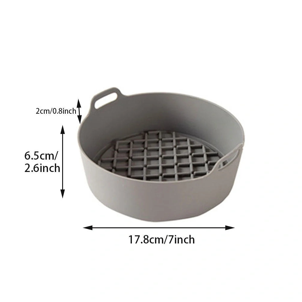 Air fryer silicone pot replacement liners in various colours and sizes