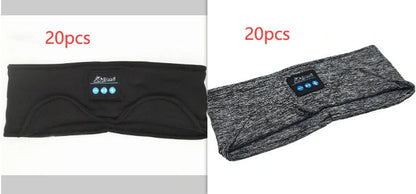 Cosy Bluetooth headband with wireless music and sleep mask, made with premium sheep wool fabric for a snug, sweat-absorbent fit