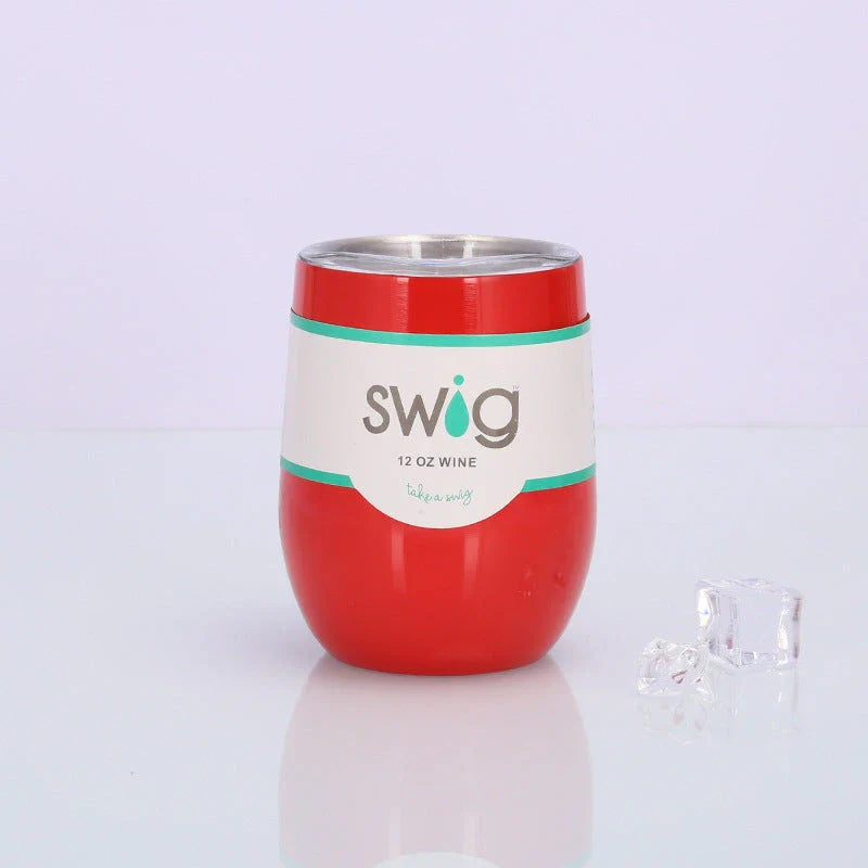 Premium Stainless Steel Insulated Wine Tumbler in Various Vibrant Colors - 12 oz Capacity, Vacuum Sealed Design