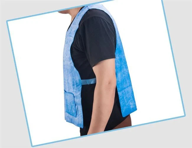 Blue Iced Vest for summer heat relief with high water absorption