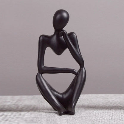 Handmade Thinker Statue Abstract Figure Sculpture in resin for home and office decoration