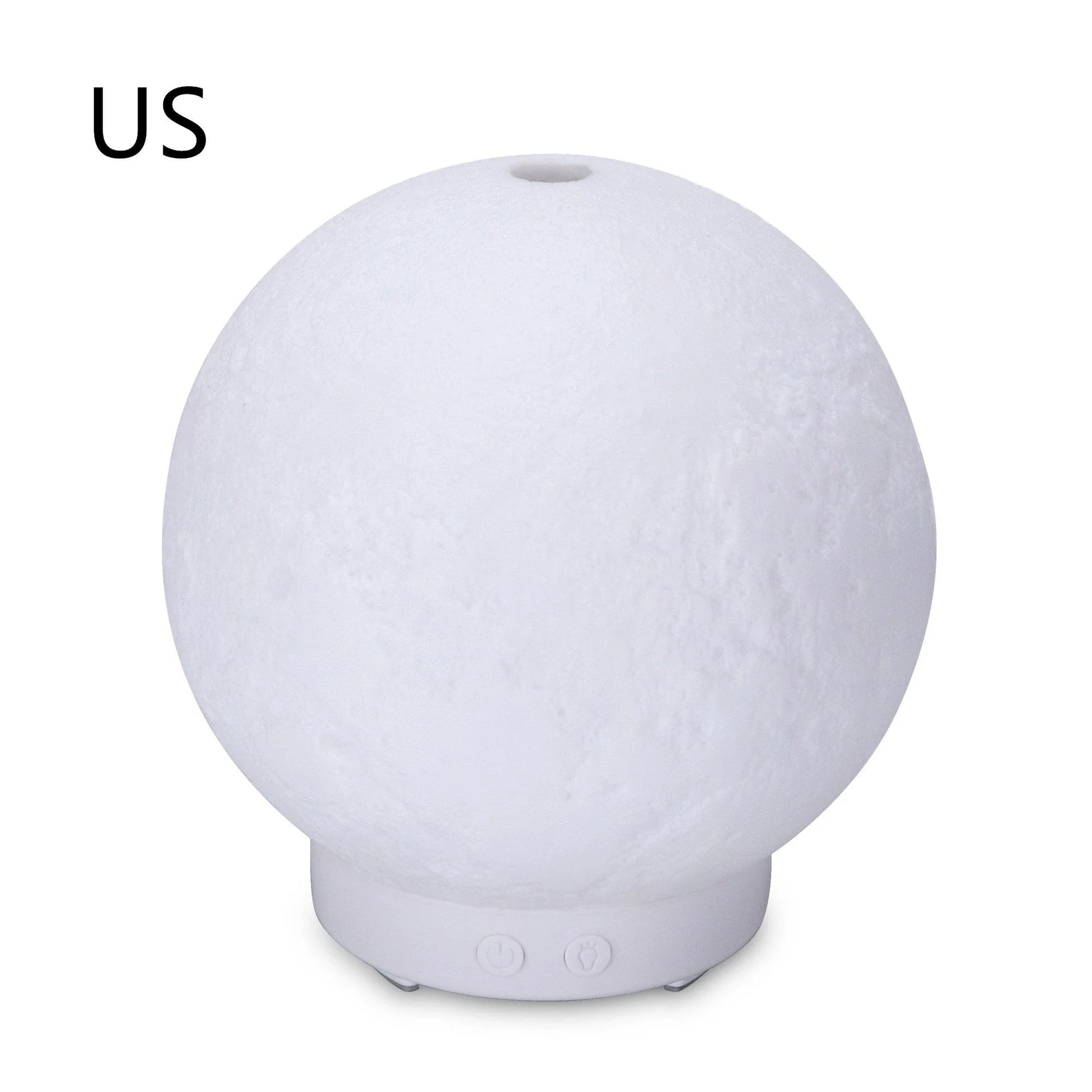 Soothing ultrasonic humidifier and aroma diffuser with wood grain and neutral color options