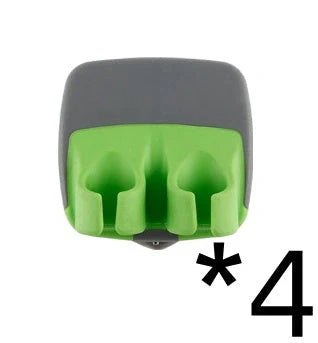 Two-finger peeler with ergonomic grip and stainless steel blade