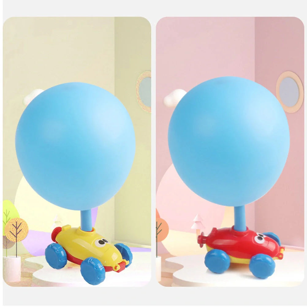 Children's air balloon powered car toy with 12 balloons, educational and eco-friendly