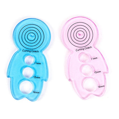 Roll paper hand tools in transparent pink and blue colours