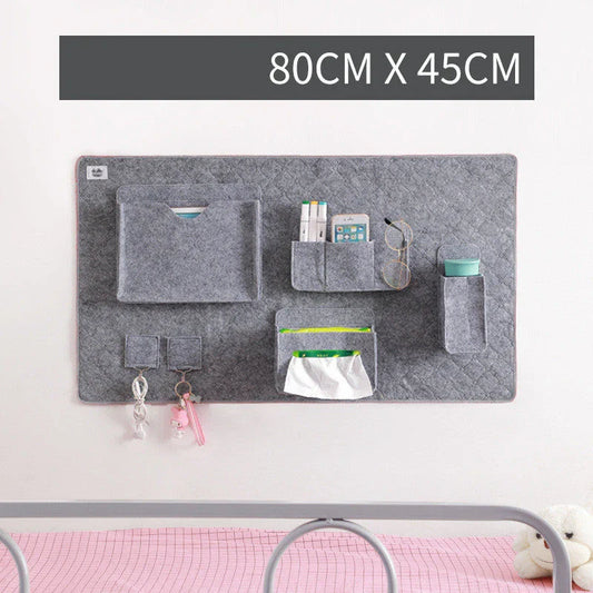 Premium felt storage board with multiple compartments for organised storage