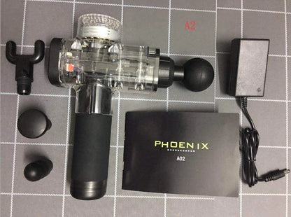 Premium deep tissue massage gun with interchangeable heads and whisper-quiet operation for relaxing muscle therapy