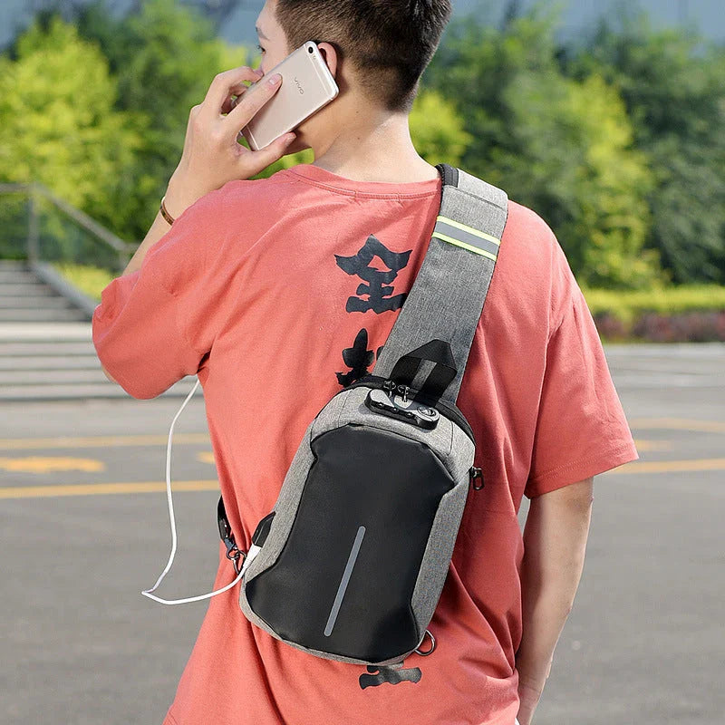 A durable and stylish Oxford cloth shoulder bag with a spacious interior and adjustable strap for everyday use.
