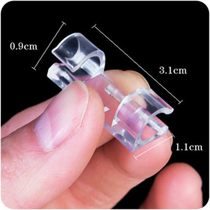 Premium cable organizer clips made of durable ABS resin for tidy workstations and entertainment units