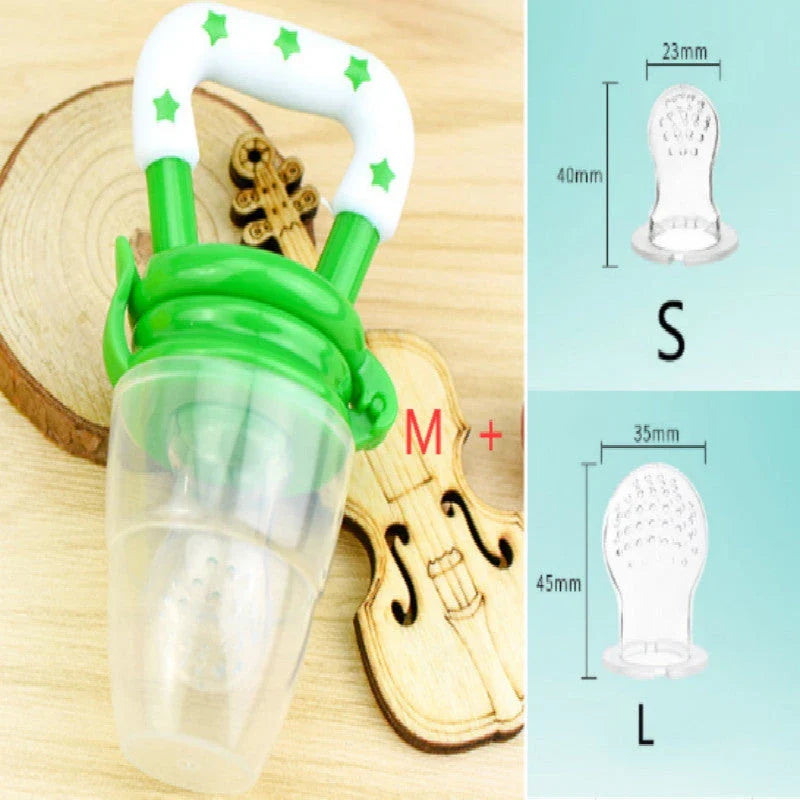 Versatile silicone pacifier with secure design to provide a safe and comfortable feeding experience for babies