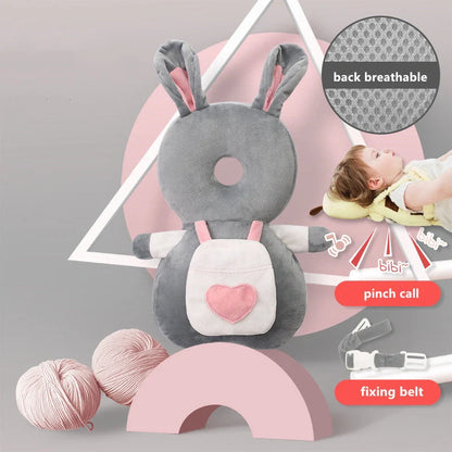 Baby head protection cushion backpack with anti-fall pillow in various colours
