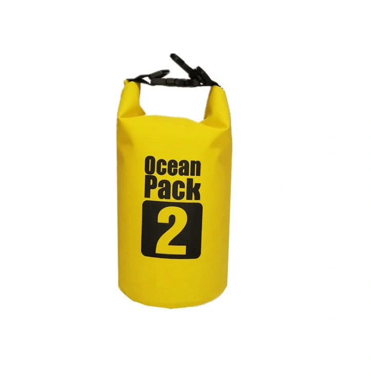 2L waterproof dry bag in various colours for outdoor activities