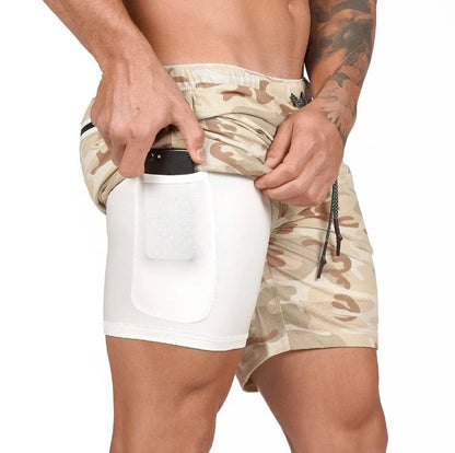 Premium breathable compression shorts with side pockets for enhanced comfort and performance during workouts