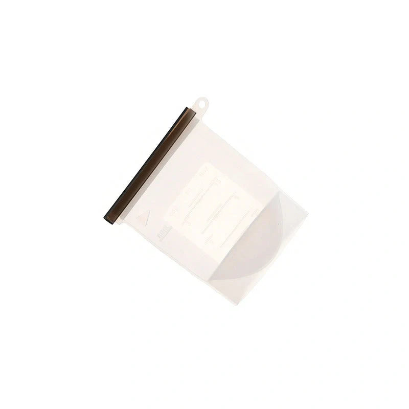 Edible silicone kitchen storage bags in various colours with vacuum seal