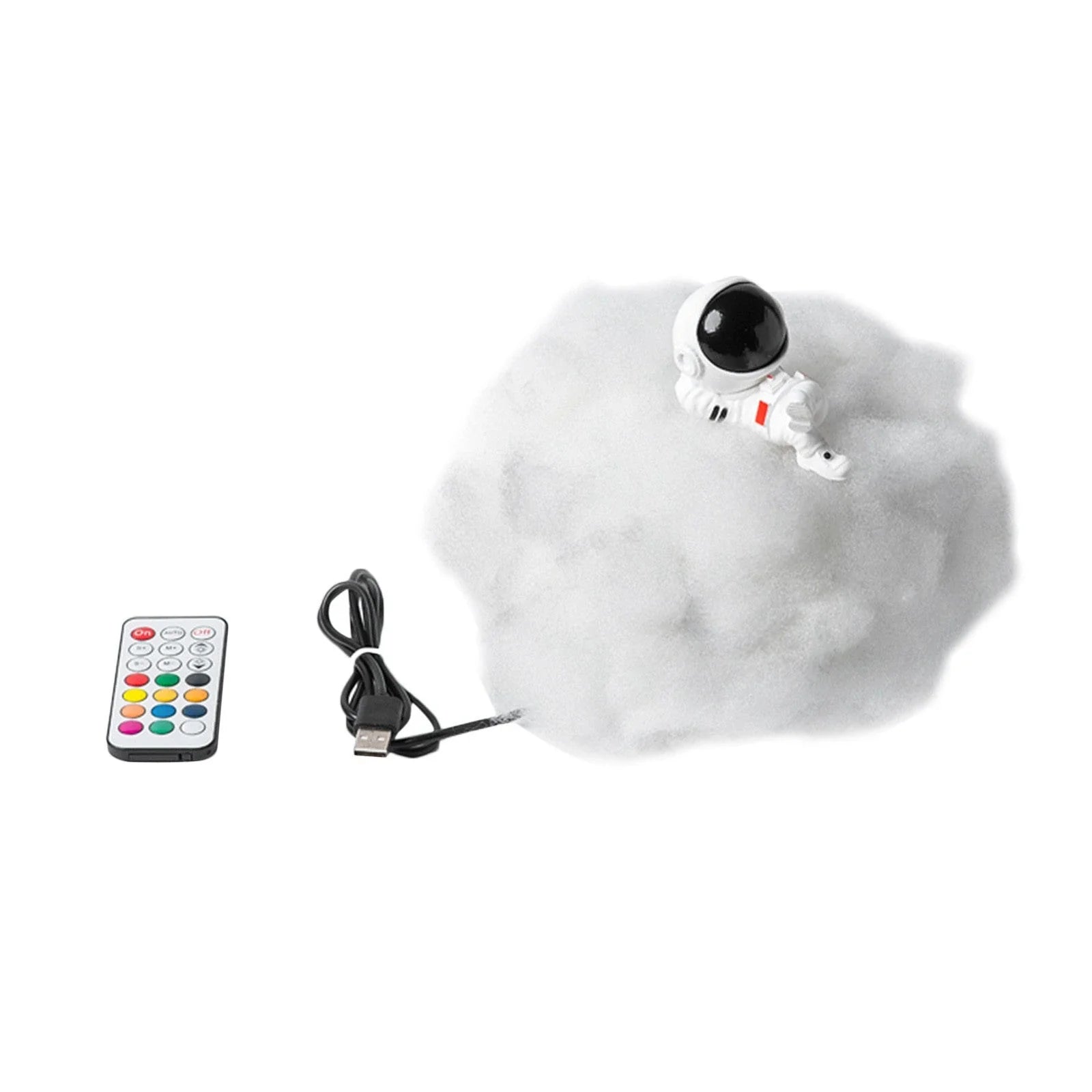 Enchanting Astronaut Cloud Night Light with mesmerising rainbow-like glow and adorable astronaut figurines