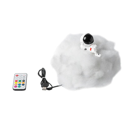 Enchanting Astronaut Cloud Night Light with mesmerising rainbow-like glow and adorable astronaut figurines