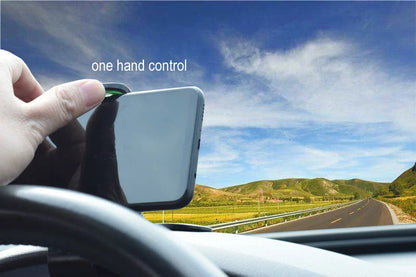 Versatile 360-degree rotating car phone mount with sleek black design, made with premium materials for secure and convenient smartphone use while driving