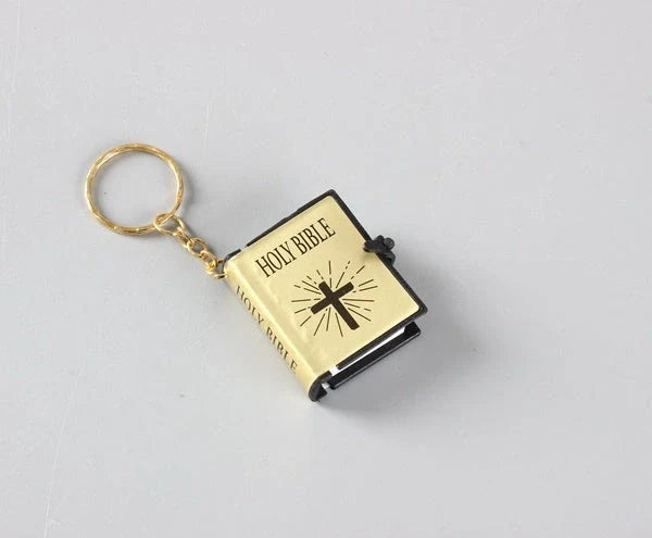 Mini Holy Bible Keychain with cross - a faith-inspired accessory for daily prayers