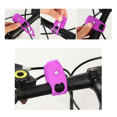 Powerful 120 dB bicycle siren with 6 customisable sound modes, made of premium silica gel for durable and waterproof performance