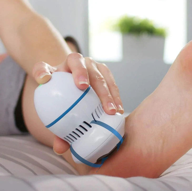 Electric foot file grinder with diamond heads for dead skin removal