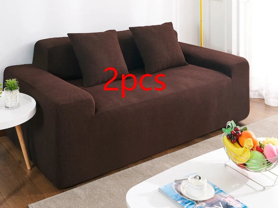 Waterproof polar fleece sofa slipcover in various colours protecting your living room furniture