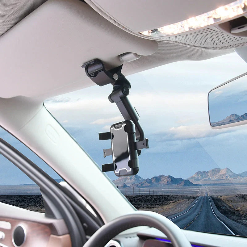 Sun Visor Chuck Car Mount with adjustable angle for mobile phones