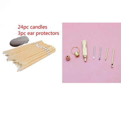 Premium beeswax ear candles for natural earwax removal, sinus relief, and relaxation