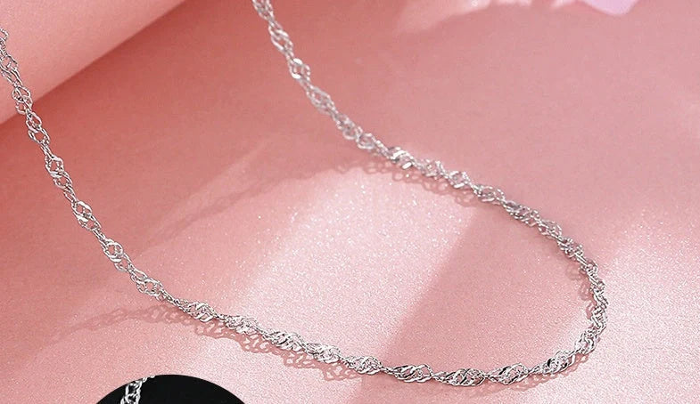 Elegant S925 Sterling Silver Necklace showcasing timeless design and quality craftsmanship
