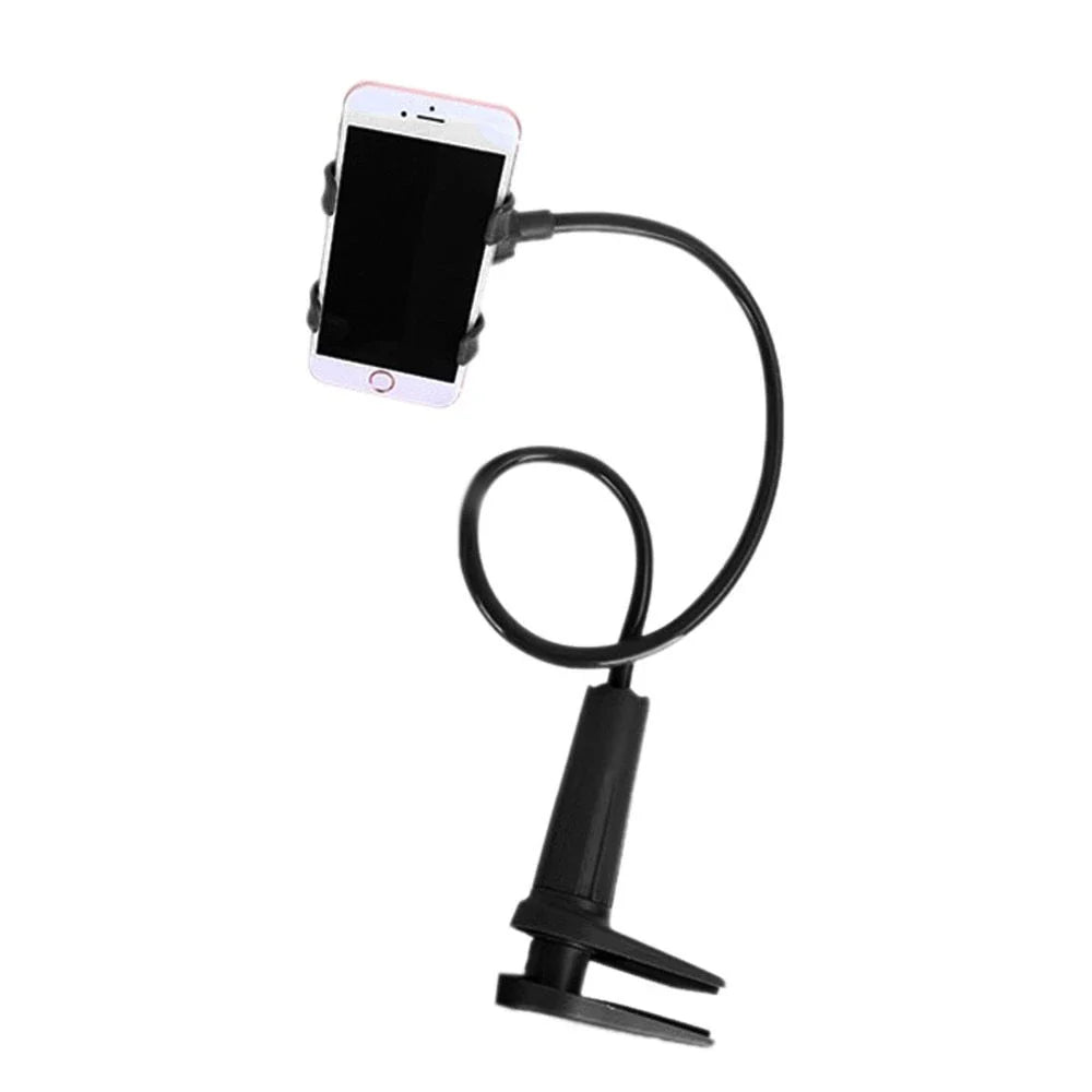 Versatile tablet and phone stand with 360-degree rotation for comfortable hands-free use while lounging on the couch or in bed