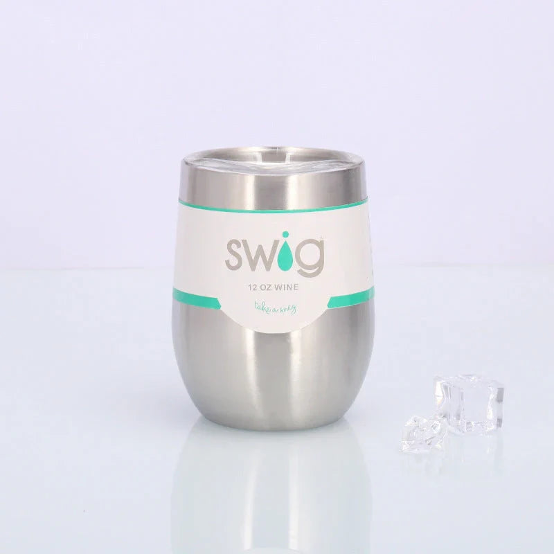 Premium Stainless Steel Insulated Wine Tumbler in Various Vibrant Colors - 12 oz Capacity, Vacuum Sealed Design