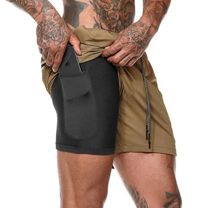 Premium breathable compression shorts with side pockets for enhanced comfort and performance during workouts