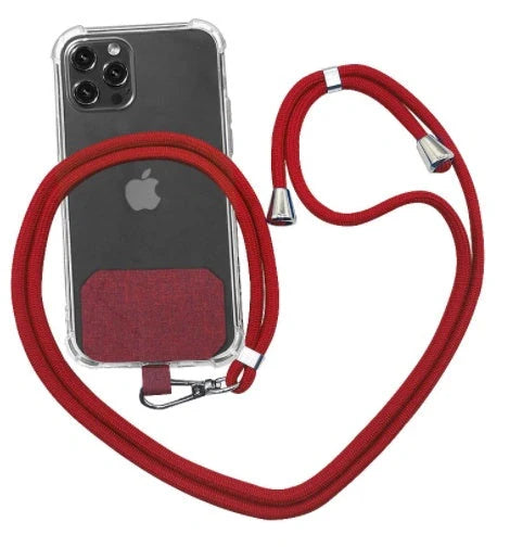 Universal crossbody phone lanyard in various colours with metal buckle