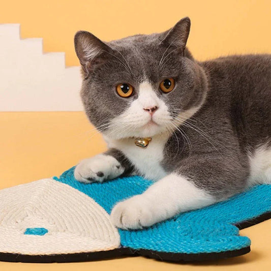 Premium sisal and felt cat scratching mat with cactus-inspired design for durable, stylish furniture protection