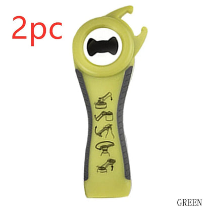 Versatile 5-in-1 stainless steel can opener and bottle opener - a must-have for any UK kitchen